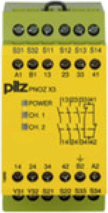 Pilz PNOZX3 24VAC 24VDC 3n/o 1n/c 1so