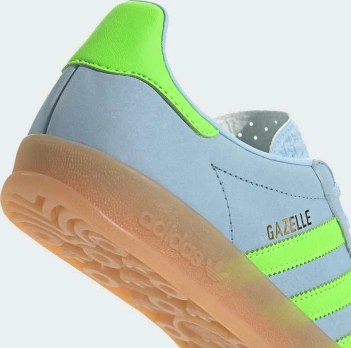 adidas Gazelle Indoor clear sky/solar green/gum (Damen)