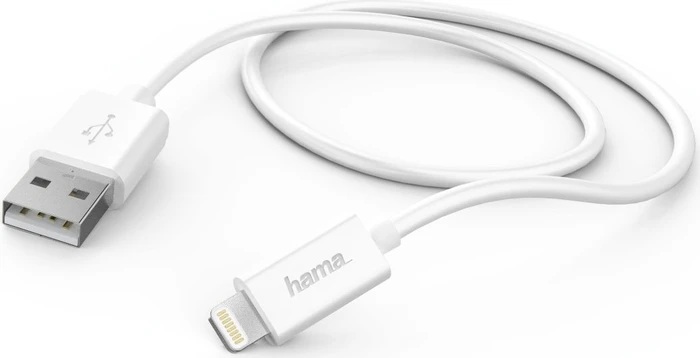 Hama Lade-/Datenkabel Apple Lightning/USB-A, 1.0m, weiß