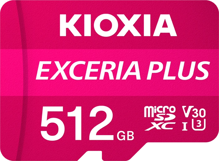 KIOXIA EXCERIA PLUS R100/W85 512GB Kit, UHS-I U3, A1, Class 10
