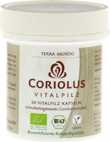Terra Mundo Coriolus BIO Vitalpilz Kapseln, 60 Stück