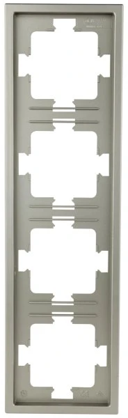 REV Ritter Futura Rahmen 4-fach, platin