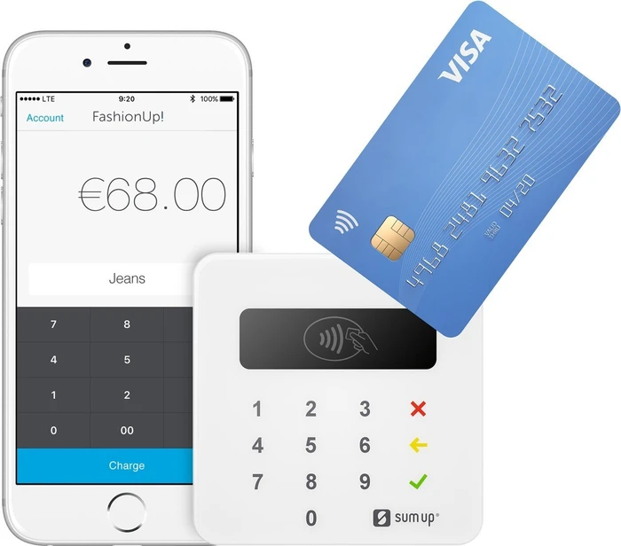 SumUp Air Bezahlterminal 2. Gen weiß, Bluetooth 4.2, inkl. Ladeschale