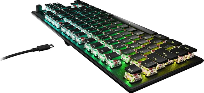 Roccat Vulcan TKL Pro, LEDs RGB, schwarz, Titan Optical Linear, USB, UK
