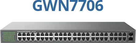 Grandstream GWN7700 Series Rackmount Gigabit Switch, 48x RJ-45, 2x SFP