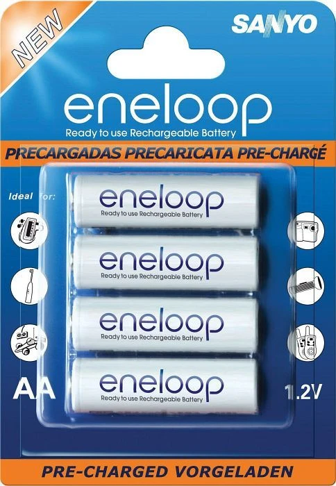 Panasonic eneloop (Gen 1) Mignon AA NiMH 2000mAh, 4er-Pack