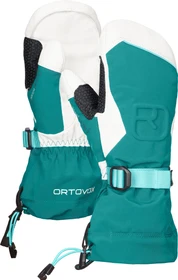 Ortovox Merino Freeride Mitten Skihandschuhe pacific green (Damen)