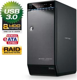 Fantec QB-X8US3R, USB-B 3.0/eSATA