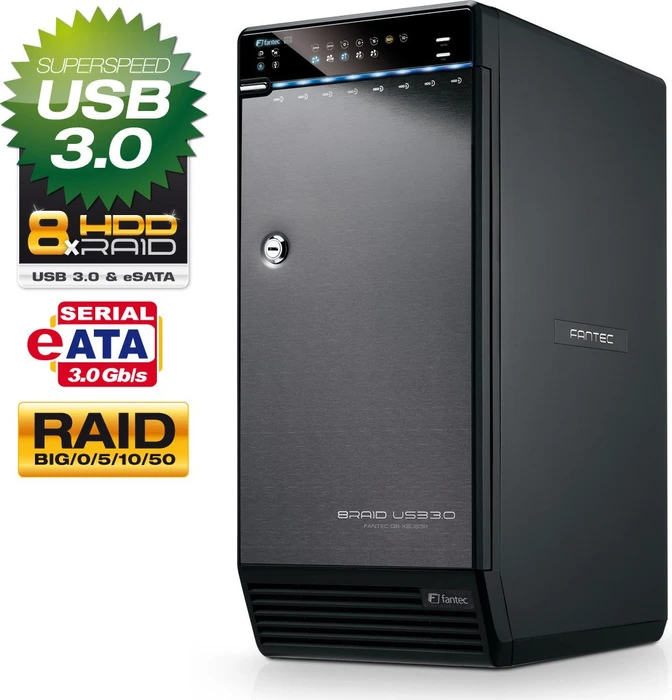 Fantec QB-X8US3R, USB-B 3.0/eSATA