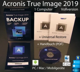 Acronis True Image 2019, 1 User (deutsch) (PC/MAC) (TIH2B2DES)
