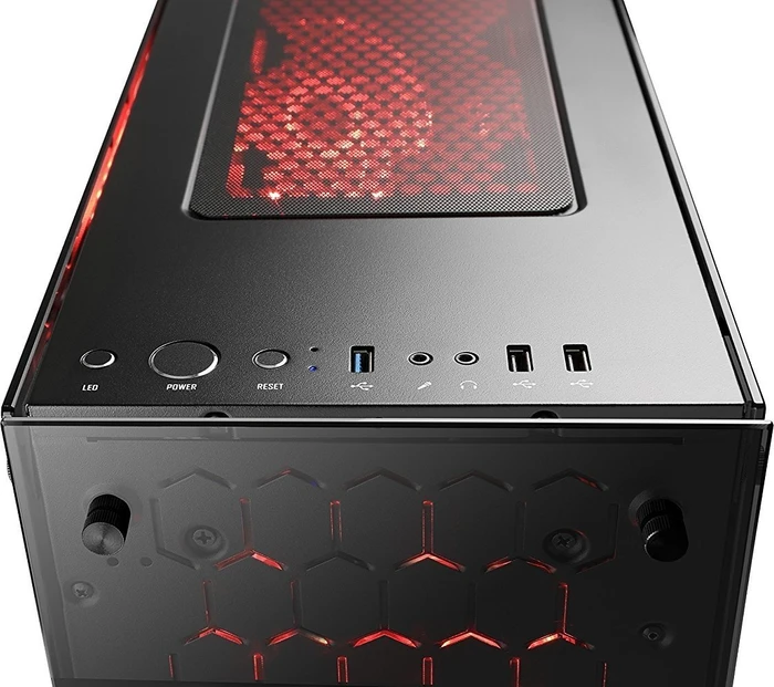 CSL-Computer BoostBoxx Vega, schwarz, Glasfenster