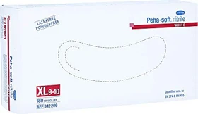 Hartmann Peha-soft Nitrile white powderfree Einweghandschuhe XL, 180 Stück