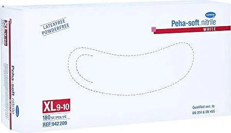 Hartmann Peha-soft Nitrile white powderfree Einweghandschuhe XL, 180 Stück