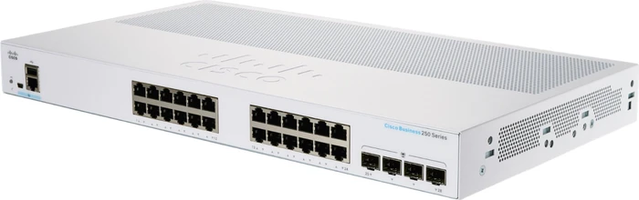 Cisco Business 250 Rackmount Gigabit Smart Switch, 24x RJ-45, 4x SFP