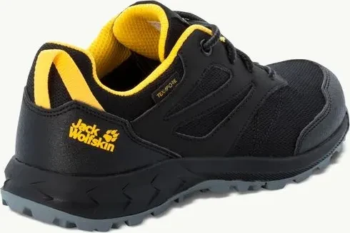 Jack Wolfskin Woodland Texapore Low black/burnt yellow (Junior)