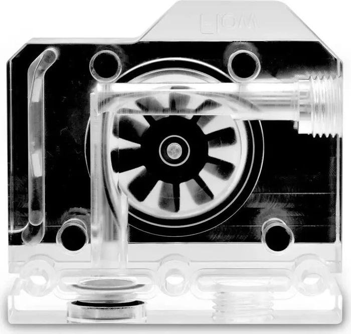 EK Water Blocks Quantum Line EK-Quantum Flow Indicator Bottom-To-Top D-RGB, Nickel, Durchflusssensor