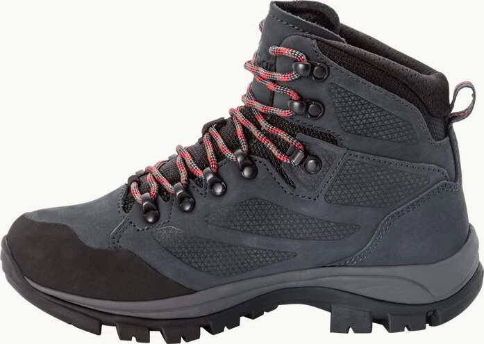 Jack Wolfskin Rebellion Texapore Mid grau/rot (Damen)