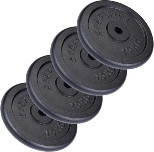 ScSports Gusseisen Hantelscheibe 4x 20kg