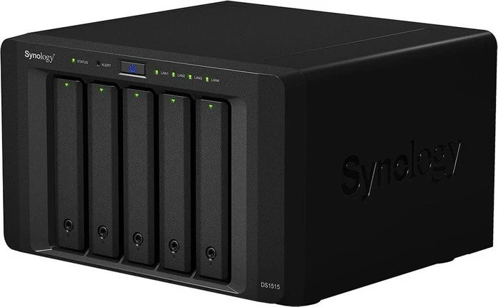 Synology DiskStation DS1515, 2GB RAM, 4x RJ-45 1000Base-T, 4x USB-A 3.0