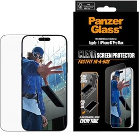 PanzerGlass Screen Protector Ultra-Wide Fit w. Fastfit In-A-Box für Apple iPhone 17 Pro Max