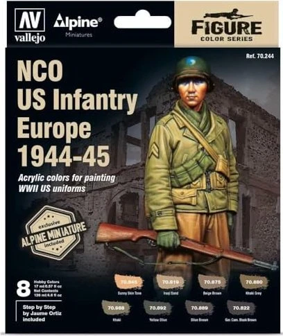 Vallejo Model Color World War III Wargames Color Series East German Armour & Infantry Farbset, 8-tlg.