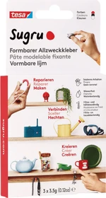 tesa Sugru Klebeknete schwarz/weiß/rot, 3 Stück