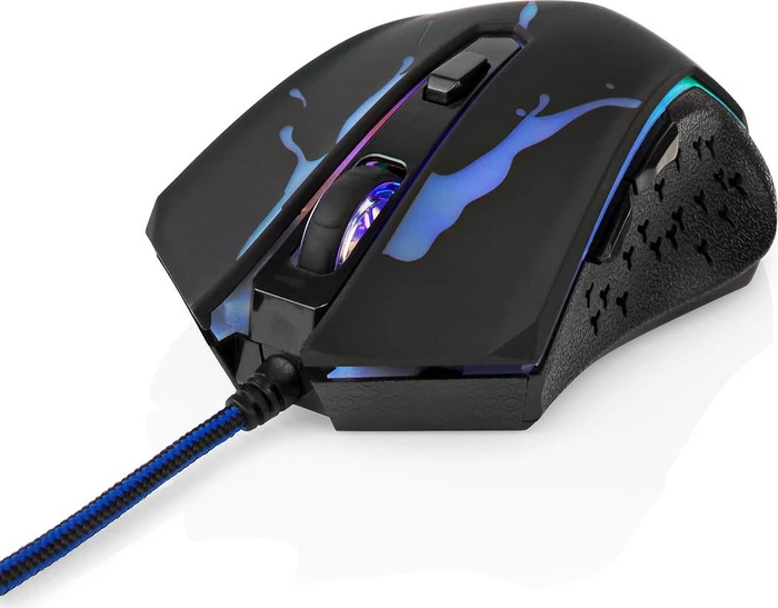 Nedis Gaming Mouse 3600dpi, schwarz, USB