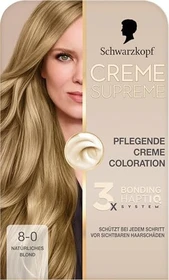 Schwarzkopf Creme Supreme Haarfarbe 8-0 natural light blond, 60ml