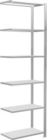 Schulte Lagertechnik Multiplus 150 Anbauregal 75x250x40cm lichtgrau