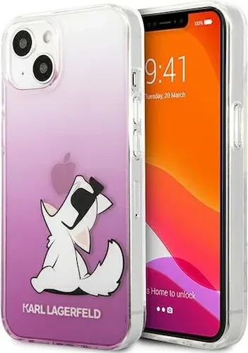 KEBA Hard Case Choupette Fun für Apple iPhone 13 Mini rosa