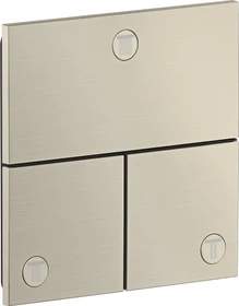 Hansgrohe Axor ShowerSelect ID eckig Kontrollfeld Ventil für 3 Verbraucher brushed nickel