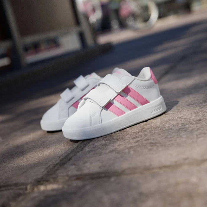 adidas Grand Court 3.0 cloud white/bliss pink (Junior)