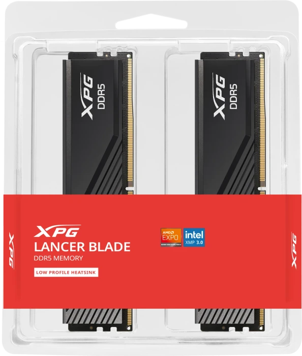 ADATA XPG LANCER BLADE Black UDIMM 64GB Kit, DDR5-6000, CL28-36-36, 2RX8