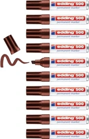edding 500 Permanentmarker braun, 10er-Pack