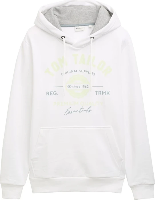 Tom Tailor Logo-Print Hoodie weiß (Herren)