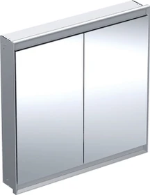 Geberit ONE Spiegelschrank ComfortLight, 2 Türen, UP-Montage, 90cm, Aluminium eloxiert