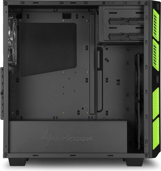 Sharkoon AI7000 Glass grün, Glasfenster