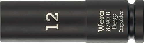 Wera 8790 B Impaktor Deep Außensechskant Steckschlüssel 3/8", 12x63mm