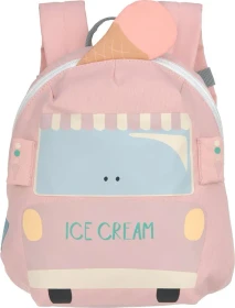 Lässig Tiny Drivers Eiswagen rosa Kindergartenrucksack