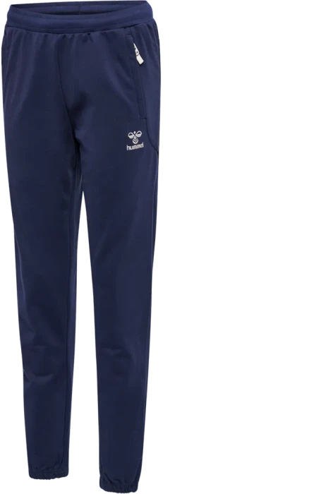 hummel Move Grid Cotton Trainingshose lang marine (Damen)