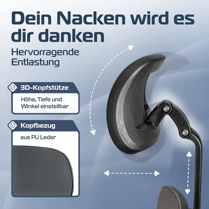 Clouvou CleverSeat Bürostuhl, anthrazit