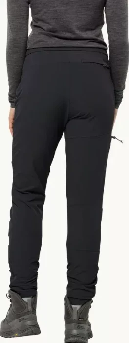Jack Wolfskin Salmaser Hose lang schwarz (Damen)