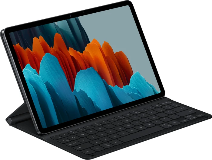 Samsung EF-DT630 Book Cover Keyboard Slim für Galaxy Tab S7 / Tab S8, schwarz, DE