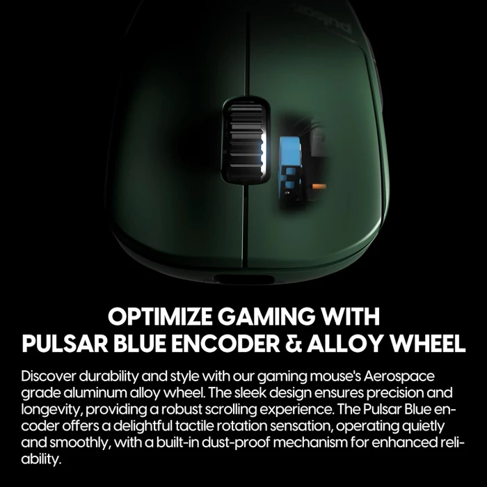 Pulsar Gaming Gears X2H eS Wireless Founder's Edition grün/schwarz, USB