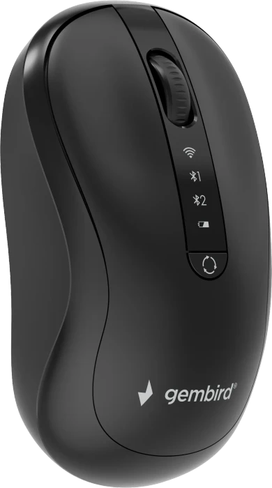 Gembird Dual-Mode 4-Button Wireless Mouse schwarz, USB/Bluetooth