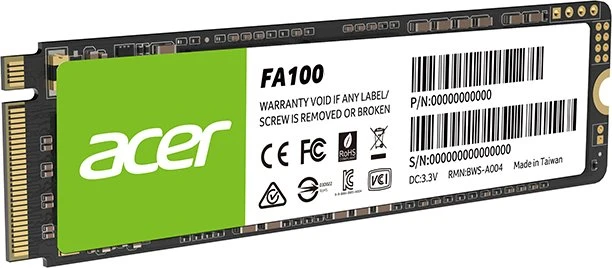Acer FA100 M.2 SSD 512GB, M.2 2280 / M-Key / PCIe 3.0 x4