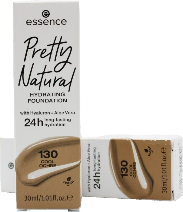 Essence Pretty Natural Hydrating Foundation 130 cool ochre, 30ml