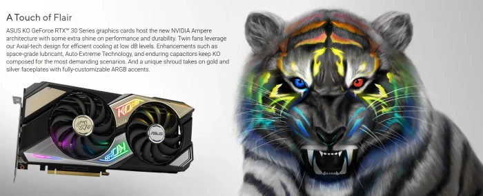 ASUS KO GeForce RTX 3060 V2 OC Edition, KO-RTX3060-O12G-V2-GAMING, 12GB GDDR6, 2x HDMI, 3x DP