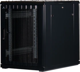 Rockstable 19" Serverschrank 15HE, Gitternetztür, IP2X, schwarz, 800mm tief