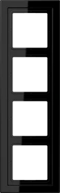 Jung Serie LS-design Rahmen 4-fach, schwarz